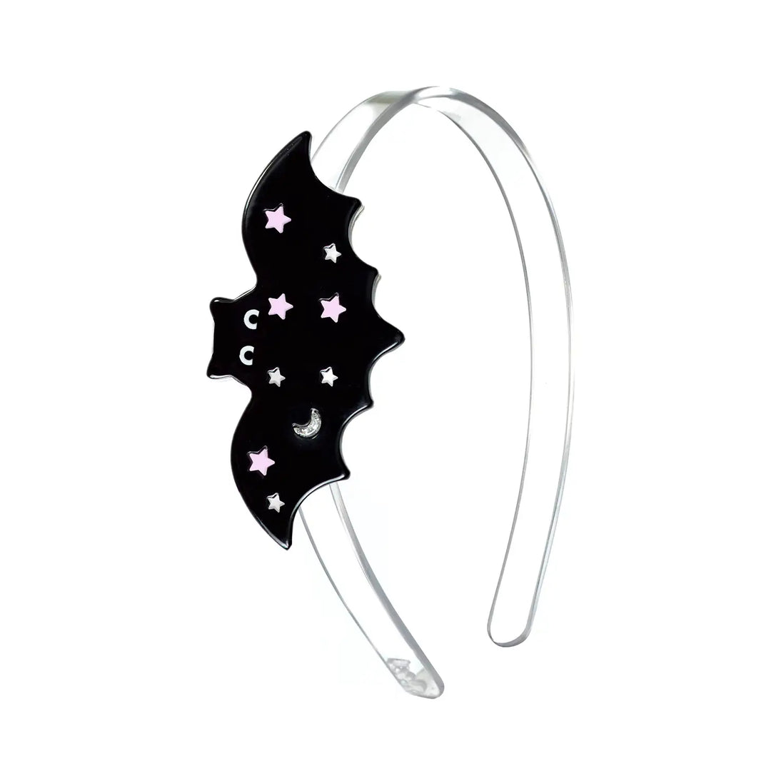 Lilies & Roses Starry Bat Black Headband