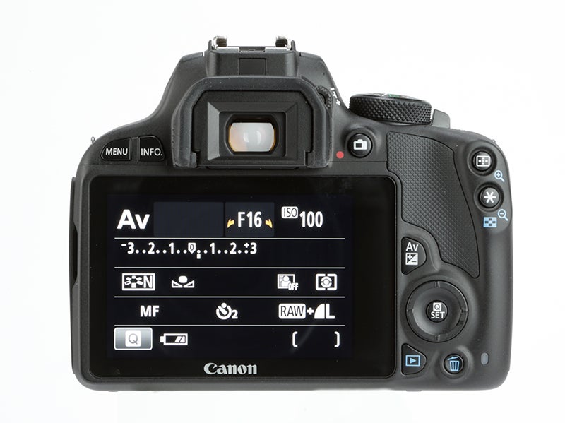 Canon EOS 100D rear view