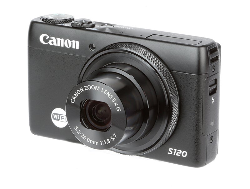 Canon PowerShot S120 Review – front angled