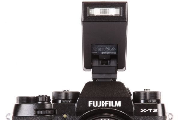 This fold-down, clip-on flash is supplied in the box