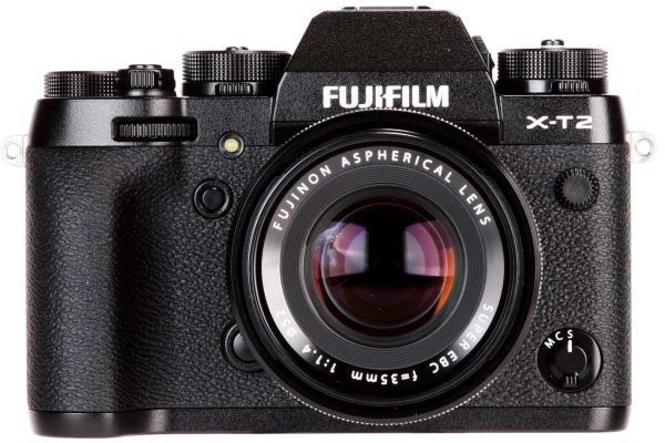 From the front the X-T2 looks very like its predecessor, but the top-plate dials are deeper