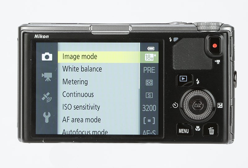 Nikon COOLPIX S9500 Review -  rear view