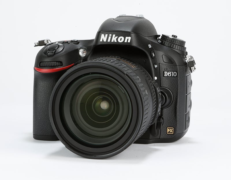 Nikon D610 Review –  front angled