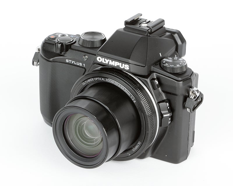 Olympus Stylus 1 Review - front angled