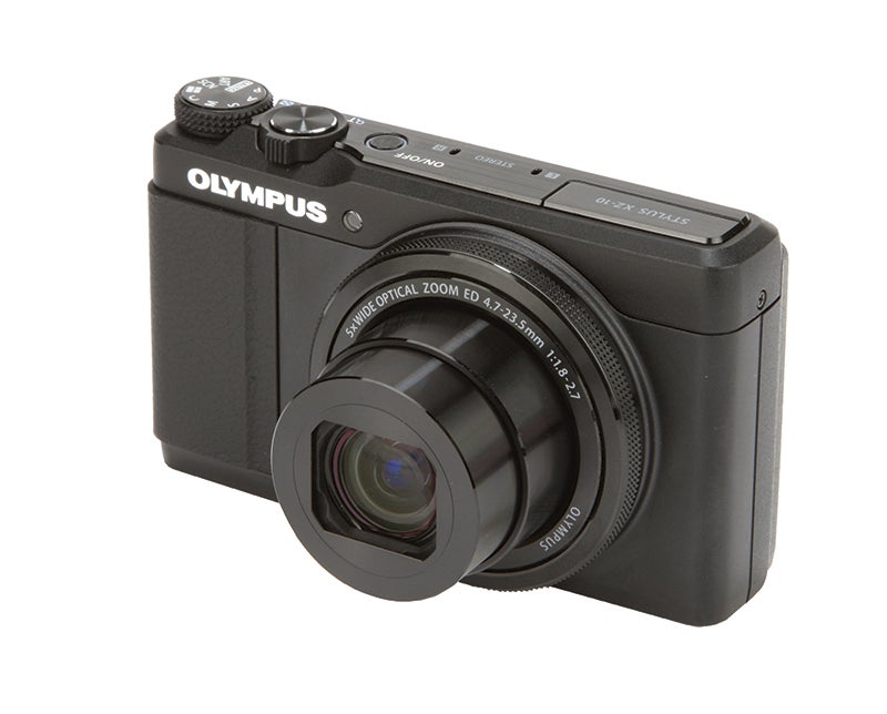 Olympus XZ-10 Review - front angle