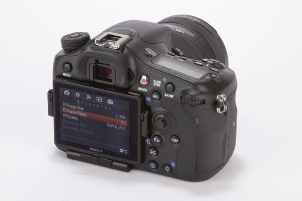 Sony Alpha A77 Mark II Review -  rear