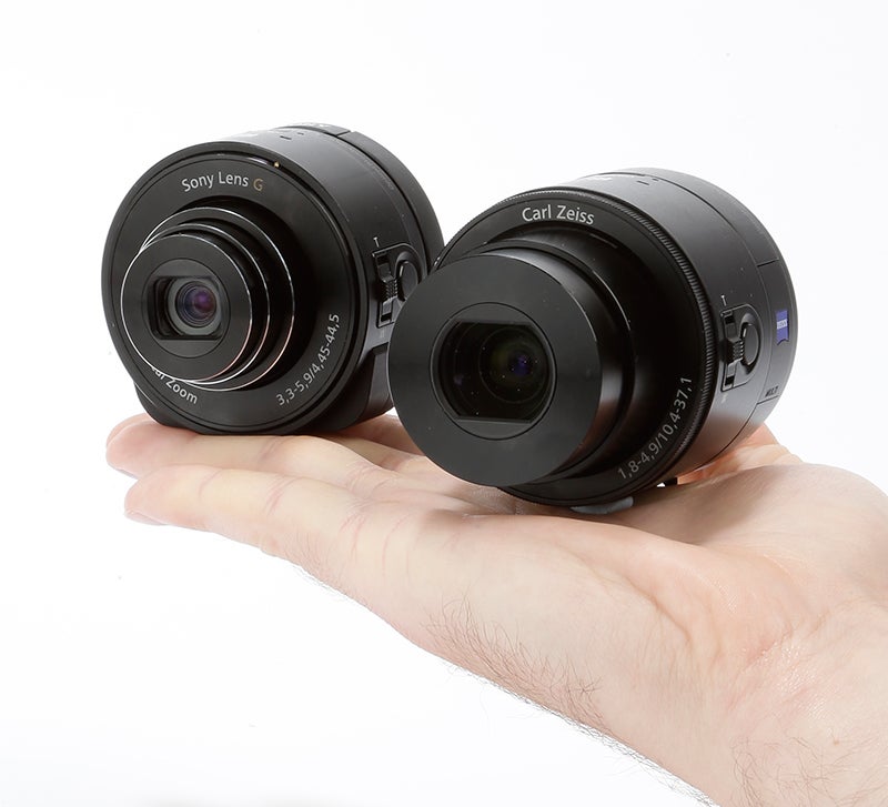 Sony QX100 and QX10 side by side